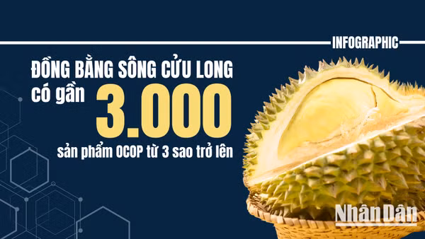 [Infographic] Đồng bằng sông Cửu Long có gần 3.000 sản phẩm OCOP