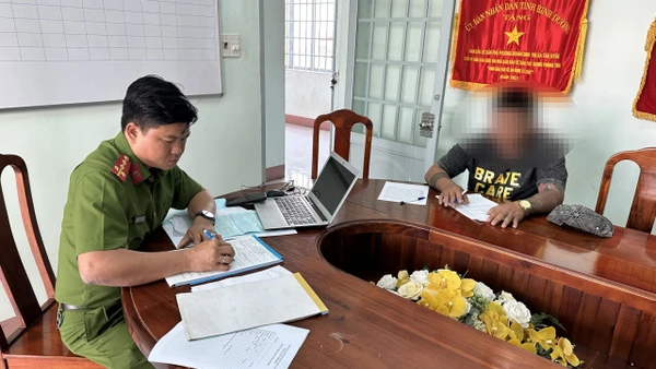 Làm việc với Công an, ông L. đã thừa nhận hành vi vi phạm của mình.