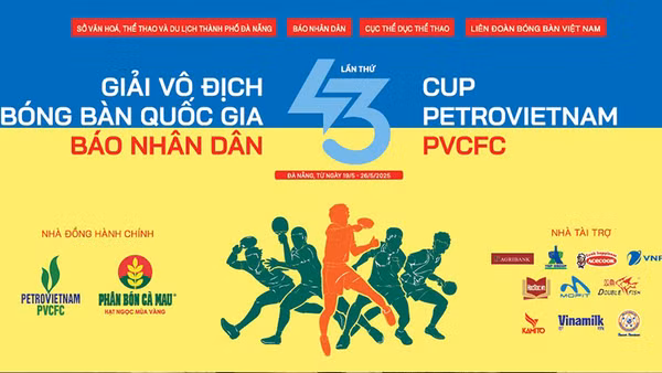 Giải vô địch bóng bàn quốc gia Báo Nhân Dân lần thứ 43 thành công tốt đẹp