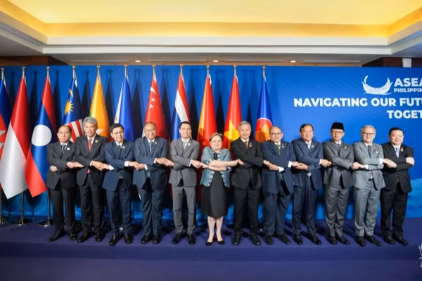 Các quan chức ASEAN tham dự loạt Hội nghị cấp Bộ trưởng Ngoại giao ASEAN trù bị cho Hội nghị Cấp cao ASEAN lần thứ 48. (Ảnh: Ban Tổ chức ASEAN)