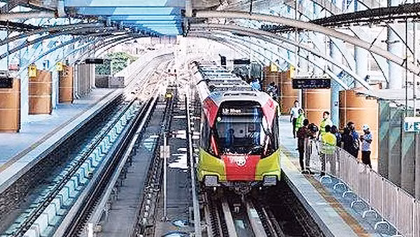 Tuyến đường sắt đô thị Nhổn - ga Hà Nội (Ảnh BAN QUẢN LÝ ĐƯỜNG SẮT ĐÔ THỊ HÀ NỘI)