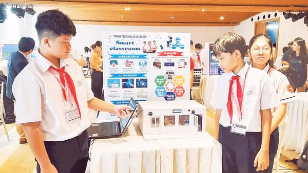 Học sinh Thành phố Hồ Chí Minh tham gia cuộc thi DigiTrans Edtech với chủ đề “Ứng dụng chuyển đổi số trong lĩnh vực giáo dục”.