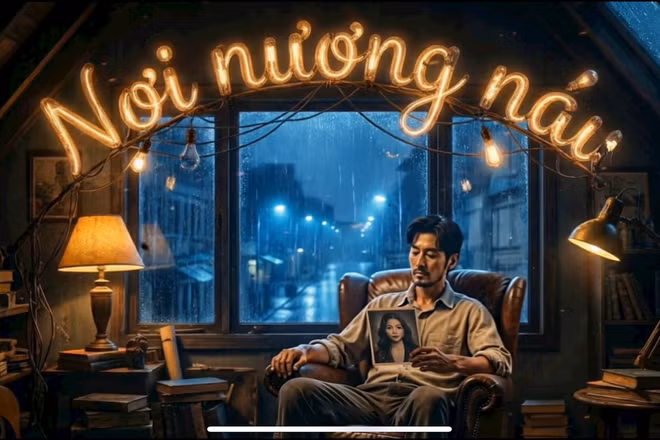 Hình ảnh đại diện một ca khúc của ca sĩ AI Rayn (ảnh chụp màn hình)