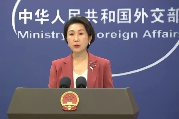 Người phát ngôn Bộ Ngoại giao Trung Quốc Mao Ninh. (Ảnh: CCTV)