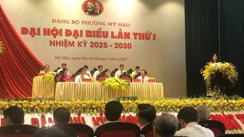  Đại hội đại biểu Đảng bộ phường Mỹ Hào lần thứ I, nhiệm kỳ 2025-2030.