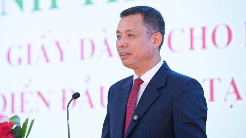 Ông Nguyễn Thành Công, Phó Chủ tịch Ủy ban nhân dân tỉnh Sơn La phát biểu tại buổi lễ. ong-cong-7516.jpg