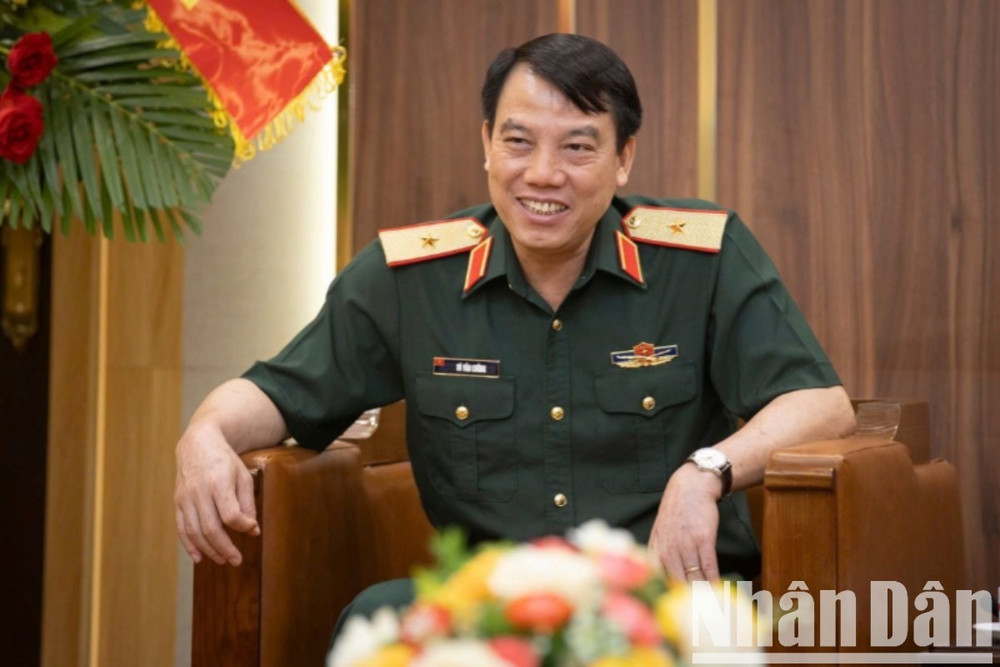 Thiếu tướng Vũ Văn Cường, Phó Chính ủy Tổng cục Hậu cần-Kỹ thuật, Bộ Quốc Phòng. (Ảnh: SƠN TÙNG) thieu-tuong-vu-van-cuong-9733.jpg