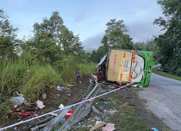 Ảnh hiện trường vụ tai nạn. (THX)