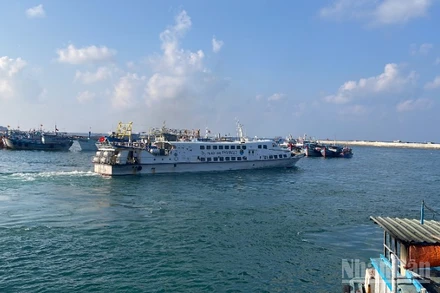 Các tàu cao tốc tạm ngưng hoạt động.