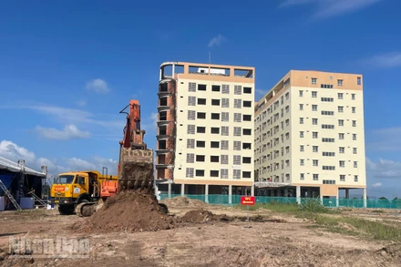 Khu nhà ở xã hội trong Khu công nghiệp Hàm Kiệm II.