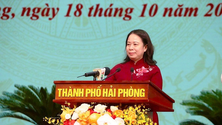 Phó Chủ tịch nước Võ Thị Ánh Xuân phát biểu chỉ đạo Đại hội. tdyn-2.jpg