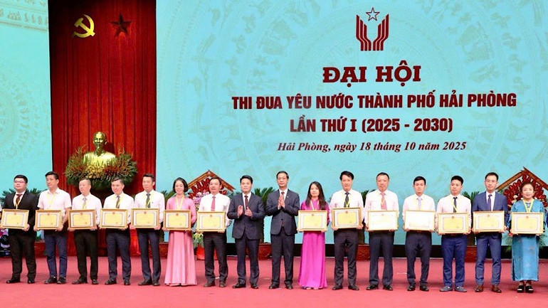 Các tập thể, cá nhân được khen thưởng tại Đại hội. tdyn-5.jpg
