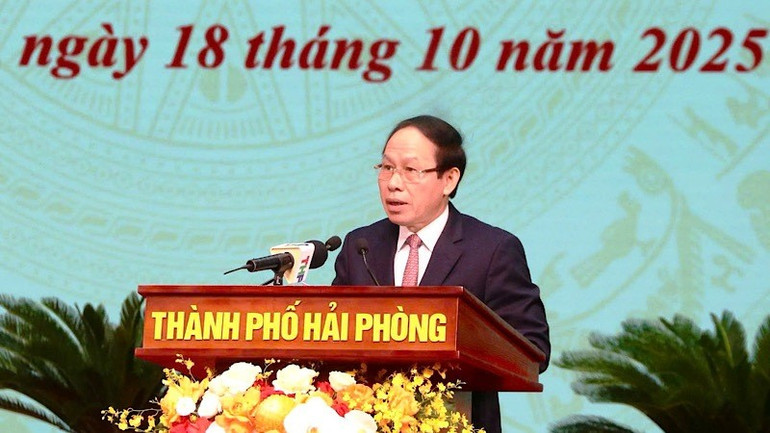 Đồng chí Lê Tiến Châu, Bí thư Thành ủy Hải Phòng phát động phong trào thi đua thành phố Hải Phòng giai đoạn 2025-2030. tdyn-4.jpg