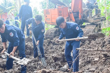 Đội K91 phát hiện một bộ hài cốt tại ấp Hòa Thuận, xã Phú Hựu.