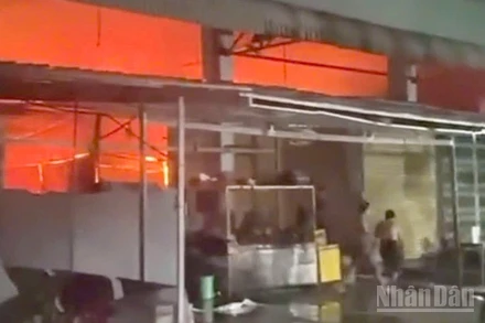 Hiện trường vụ cháy.