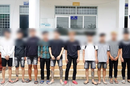 Các đối tượng liên quan tại cơ quan Công an.