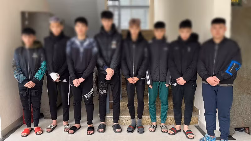 Tám đối tượng gây rối trật tự công cộng tại khu vực hầm Kim Liên.