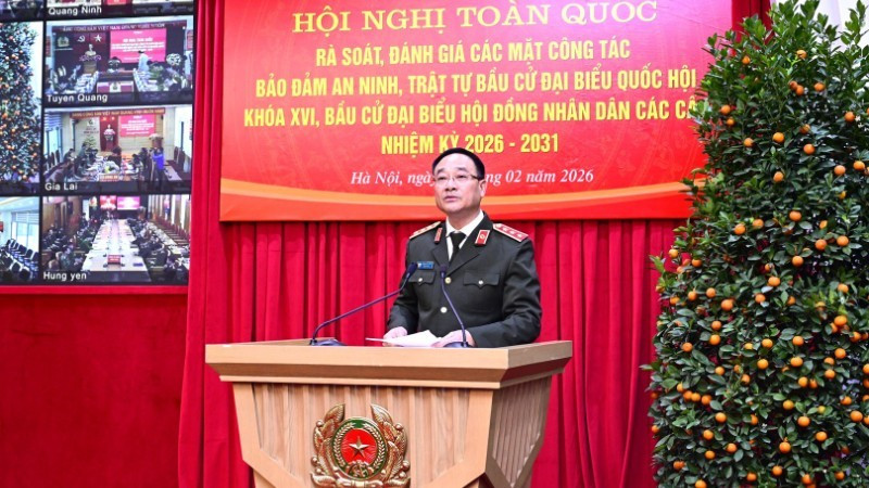 Thượng tướng Phạm Thế Tùng chủ trì hội nghị.