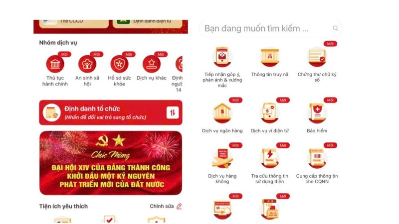 Chức năng Bầu cử Quốc hội trên VNeID.