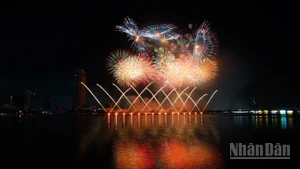 Phần trình diễn của đội Z121 Vina Pyrotech (Việt Nam 2) trong đêm thứ hai DIFF 2025.