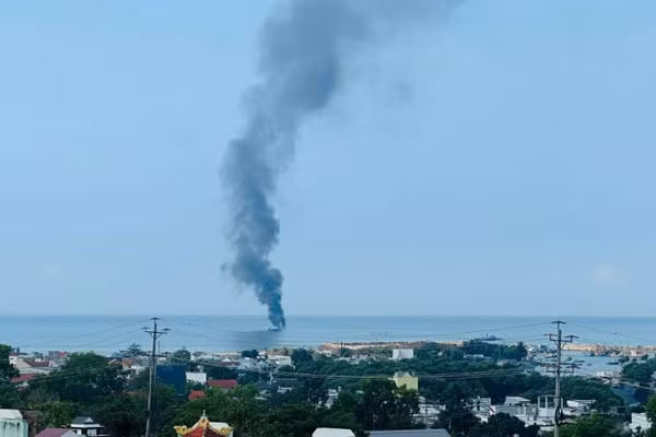 Hiện trường vụ cháy.