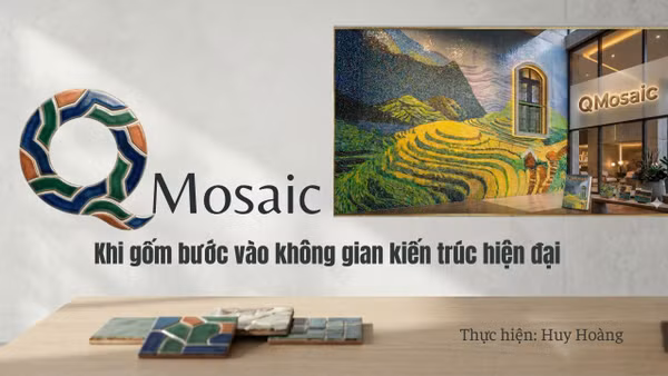 QMosaic: Khi gốm bước vào không gian kiến trúc hiện đại 