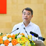 Thủ tướng Chính phủ Lê Minh Hưng phát biểu ý kiến kết luận cuộc làm việc với Ban Thường vụ Tỉnh ủy Lào Cai. (Ảnh: THANH GIANG)