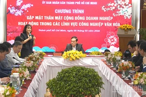 Quang cảnh buổi gặp mặt. (Ảnh: LINH BẢO)