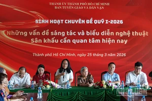 Quang cảnh buổi tọa đàm. (Ảnh: Linh Bảo)