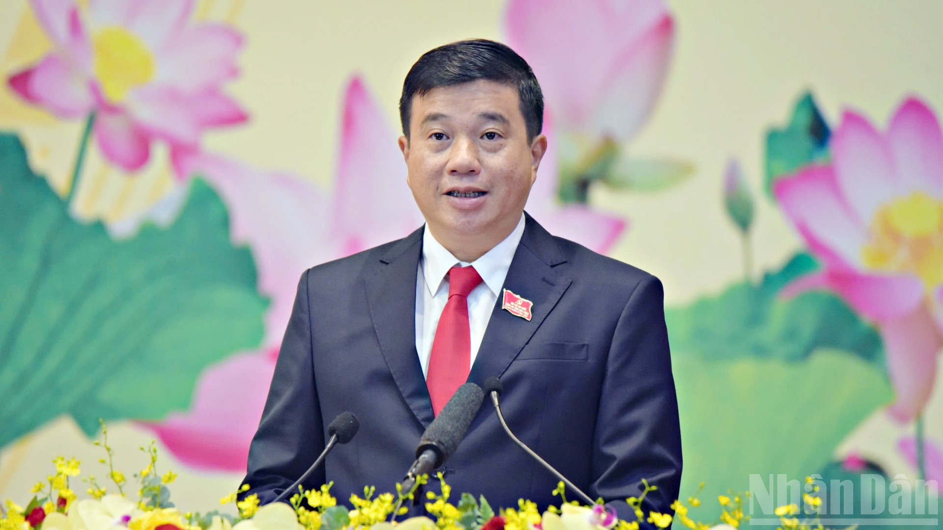Bí thư Tỉnh ủy Lâm Đồng Y Thanh Hà Niê Kđăm phát biểu bế mạc Đại hội. ndo_br_21.jpg