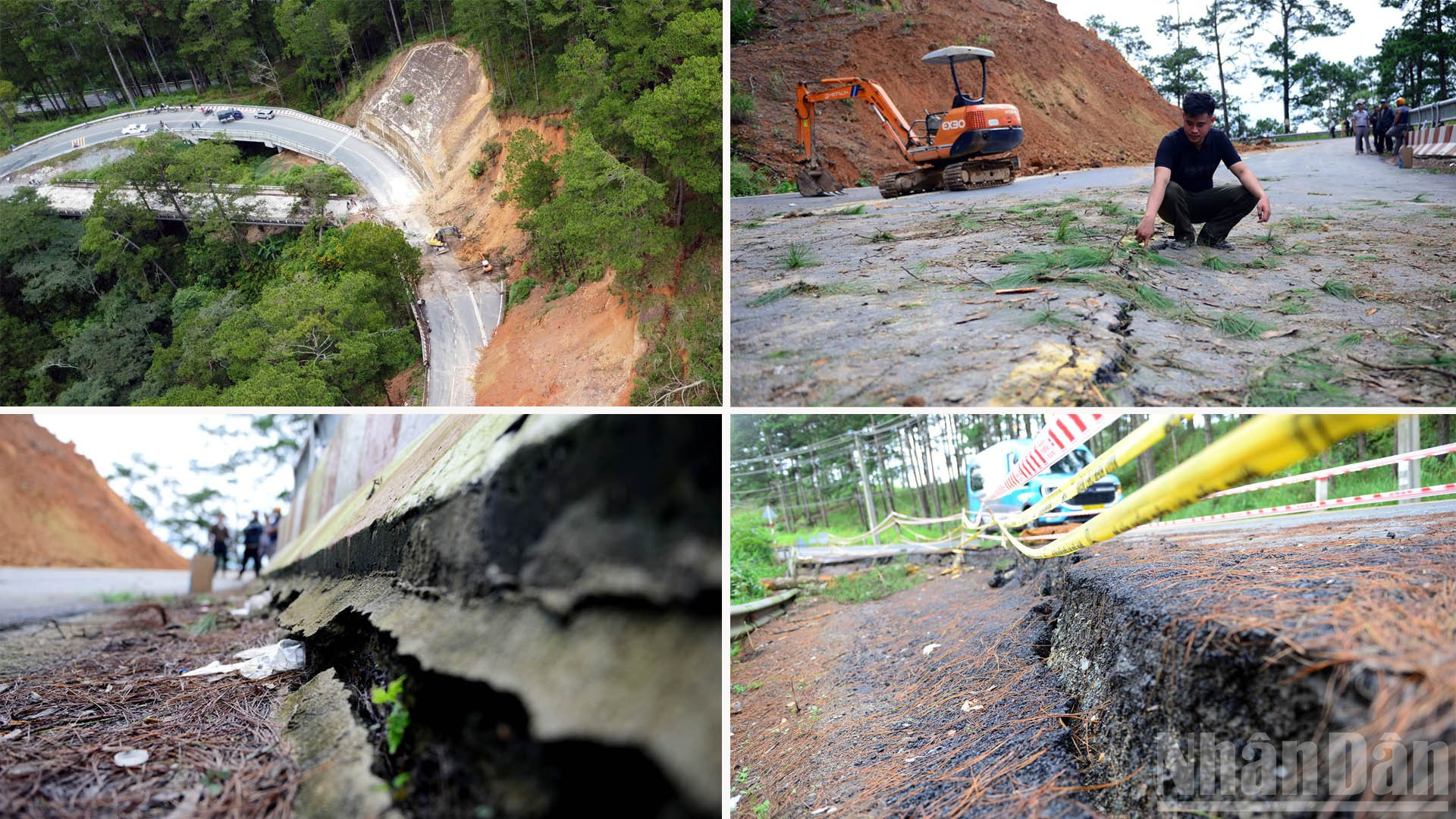 Một số vết nứt, sụt lún trên đường đèo D'Ran. ndo_br_1-2552.jpg