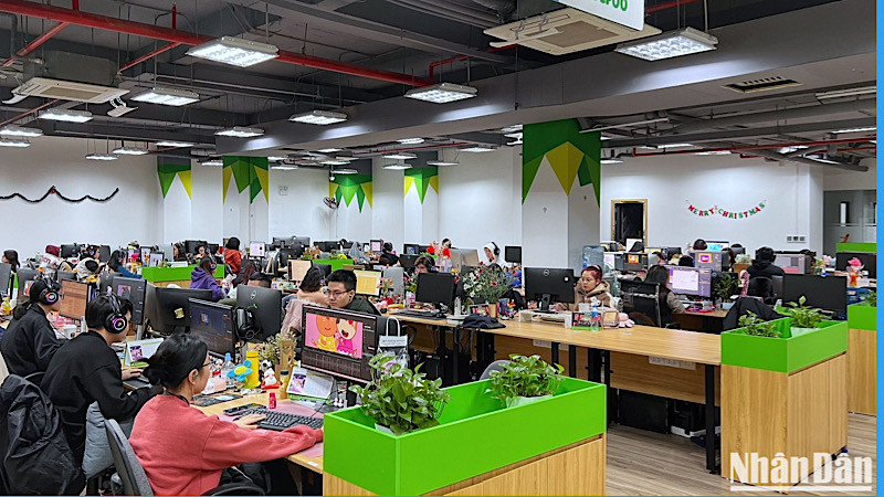 Một góc xưởng sản xuất hoạt hình Wolfoo tại Hà Nội.