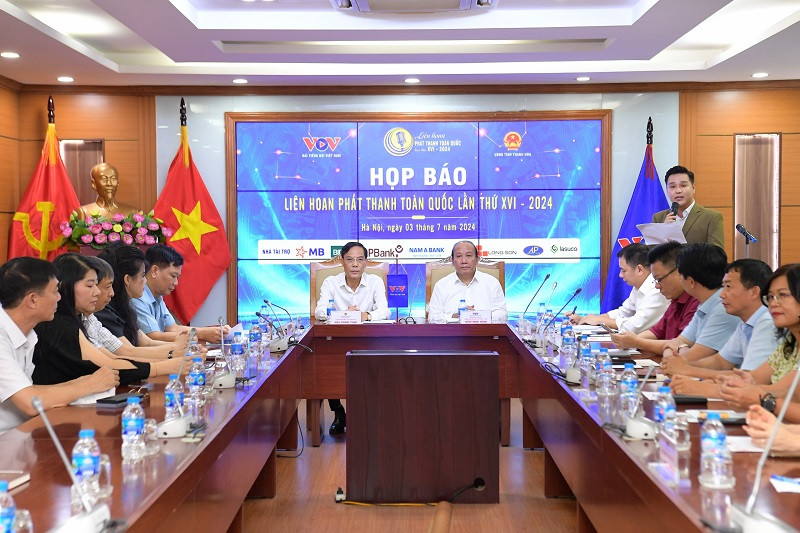Họp báo giới thiệu về Liên hoan Phát thanh toàn quốc lần thứ XVI - năm 2024. (Ảnh: HÀ PHƯƠNG)