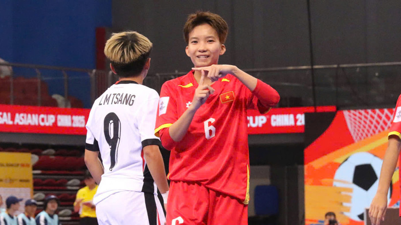 Đội tuyển futsal nữ Việt Nam khởi đầu thuận lợi. (Ảnh: VFF)