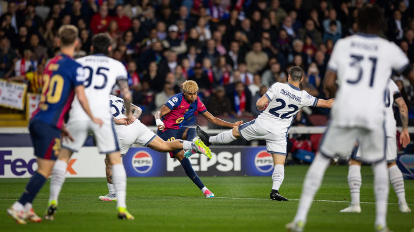 Barca và Inter Milan rượt đuổi tỷ số đầy mãn nhãn. (Ảnh: Barca FC)