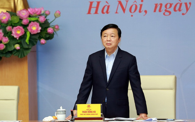 Phó Thủ tướng Trần Hồng Hà chủ trì phiên họp. 