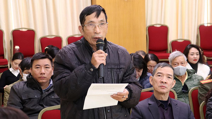 Cử tri Hoàn Kiếm phản ánh các vấn đề quan tâm.