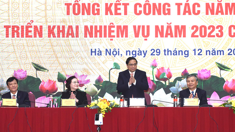 Thủ tướng Phạm Minh Chính dự và phát biểu chỉ đạo hội nghị.