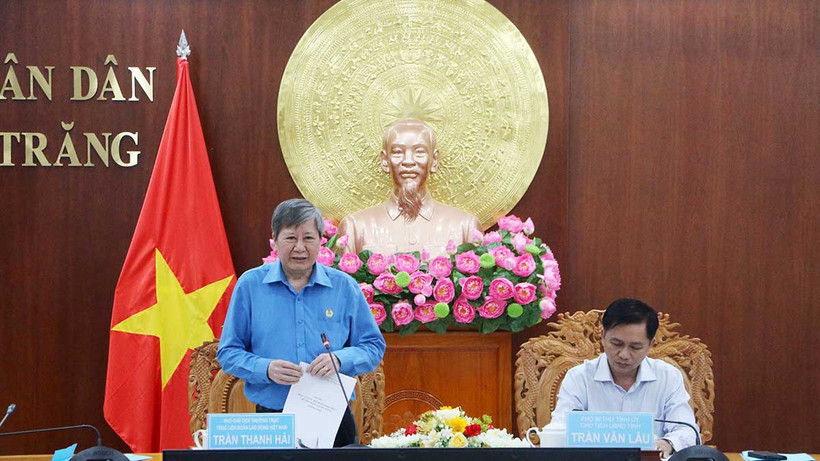 Đồng chí Trần Thanh Hải cho biết Dự án Thiết chế công đoàn đáp ứng niềm mong mỏi của người lao động.