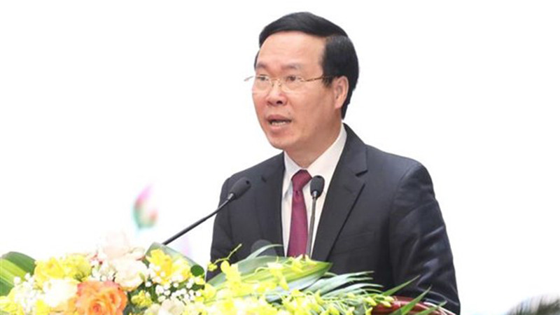Đồng chí Võ Văn Thưởng phát biểu chỉ đạo hội nghị. (Ảnh: TTXVN)