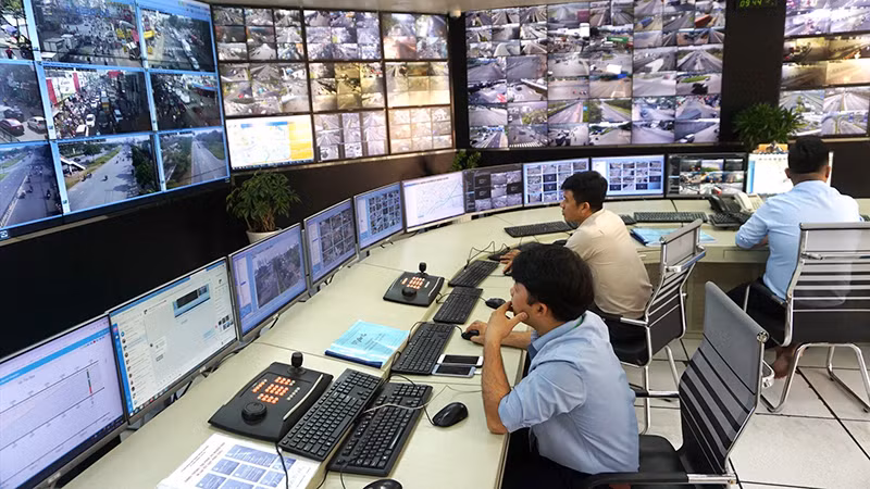 Trung tâm quản lý điều hành giao thông đô thị TP Hồ Chí Minh được xem như “mắt thần” giúp phát hiện sớm, xử lý nhanh sự cố giao thông đô thị. Ảnh | MINH QUÂN