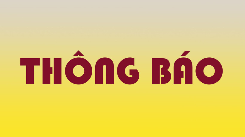 Ủy ban nhân dân phường Nguyễn Du thông báo
