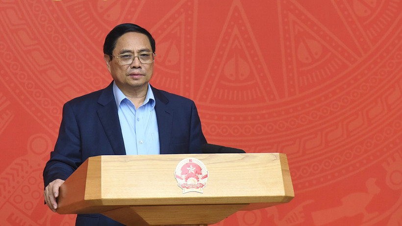 Thủ tướng Phạm Minh Chính chủ trì Phiên họp. (Ảnh: TRẦN HẢI)