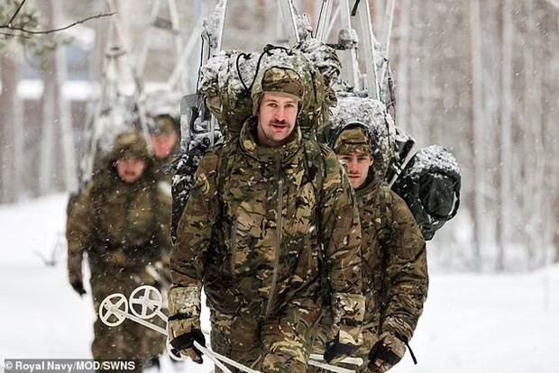 Anh mở căn cứ quân sự ở miền bắc Na Uy. (Ảnh: dailymail.co.uk/TTXVN)