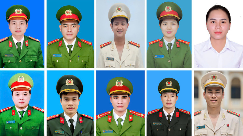10 trong số 20 Gương mặt trẻ Công an tiêu biểu năm 2024.