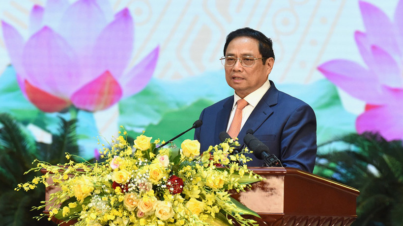 Thủ tướng Phạm Minh Chính phát biểu tại buổi lễ.