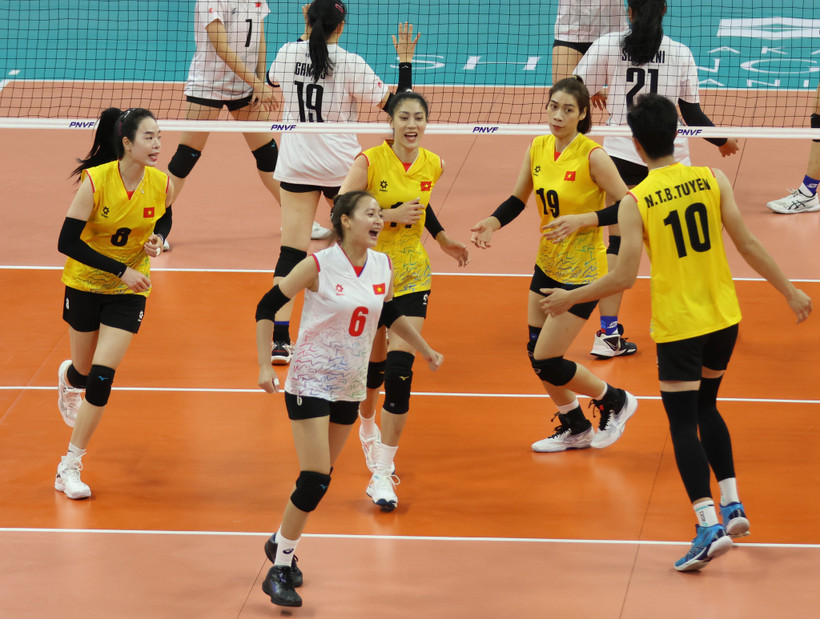 Đội tuyển bóng chuyền nữ Việt Nam xuất sắc bảo vệ thành công chức vô địch AVC Challenge Cup. (Ảnh: AVC)