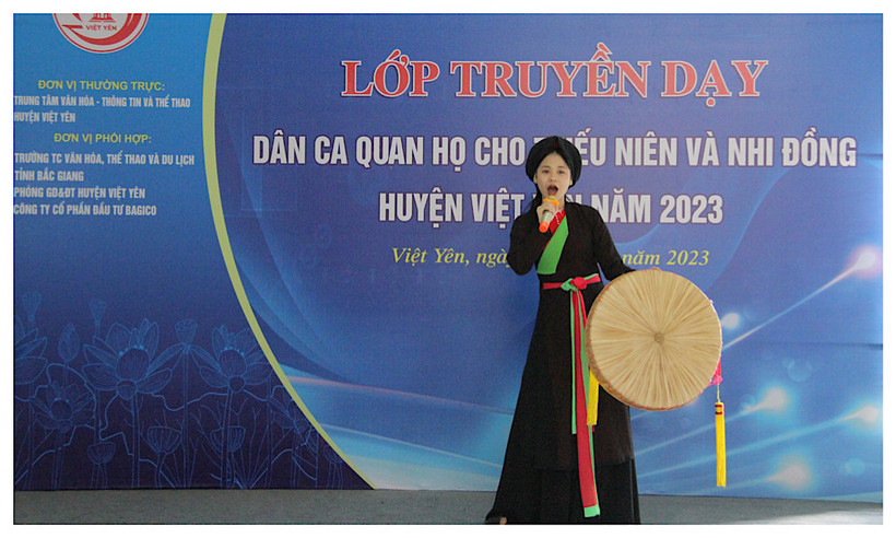 Huyện Việt Yên (Bắc Giang) chăm lo phát triển dân ca quan họ.