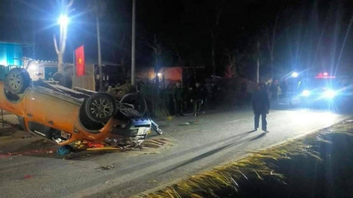 Hiện trường vụ tai nạn.