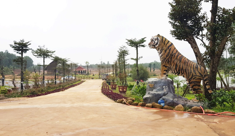 Từ Tết Nhâm Dần 2022, trên khu đất đã có công trình chào năm mới.